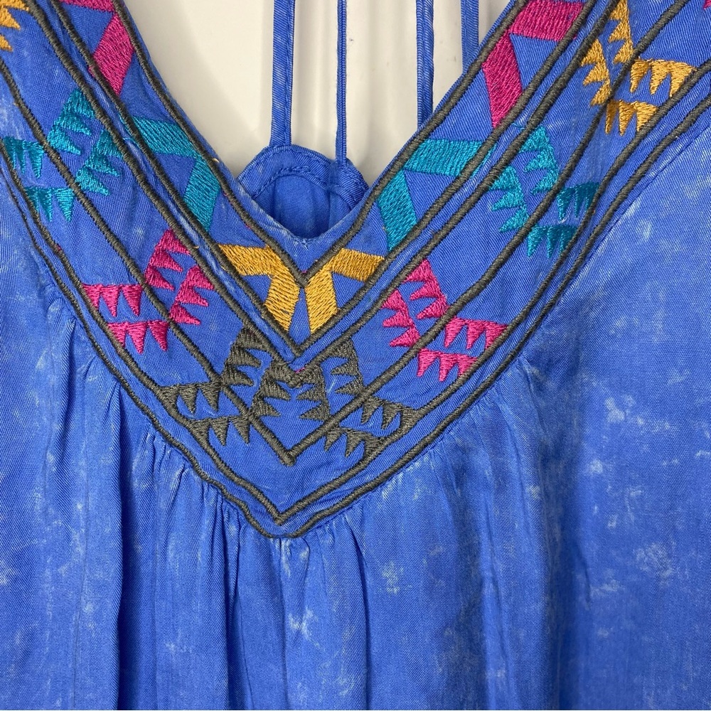 BOBBI ROCCO Blue Embroidered Dress - Picture 5 of 6